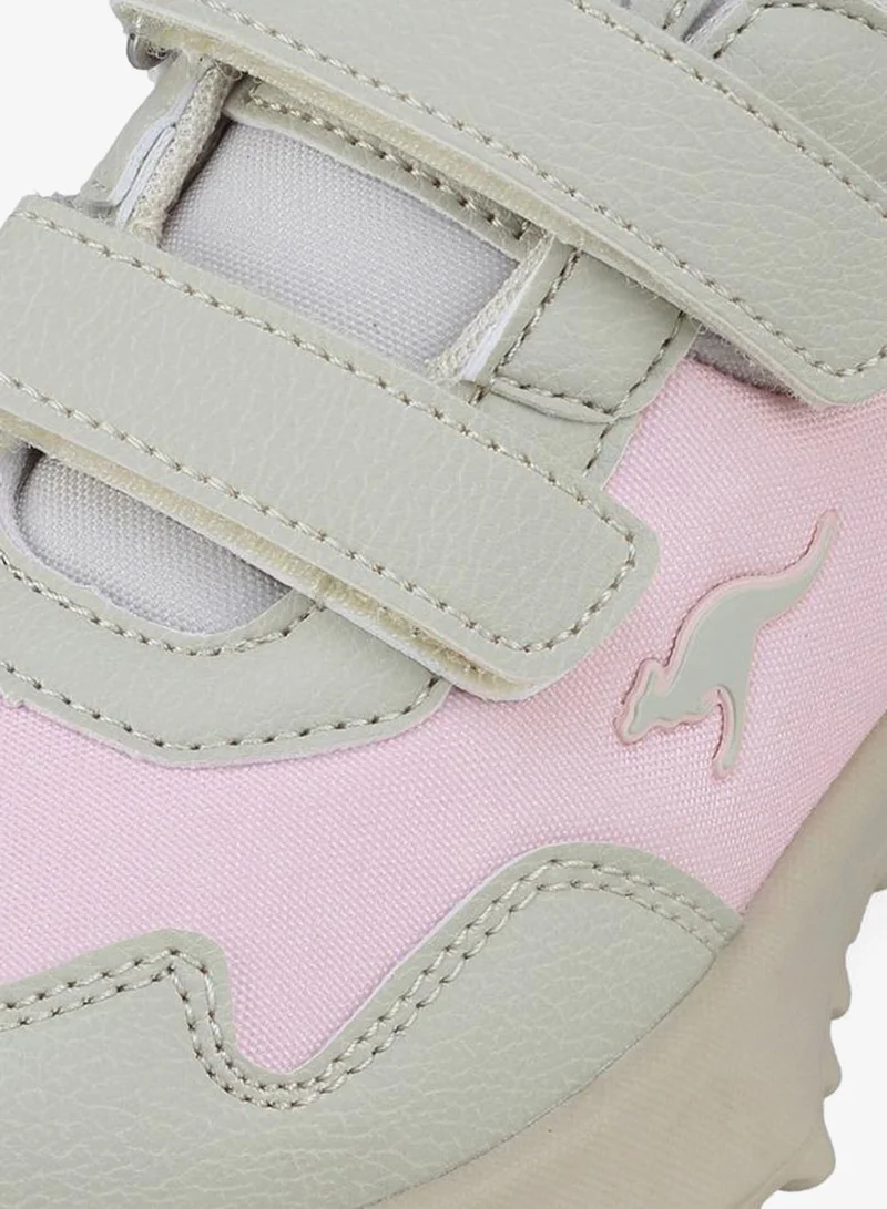 Kangaroos BEIGE Girls Hook & Loop School Sneakers for Women | Best Price UAE