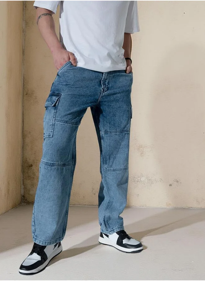 Hubberholme Mid Blue Jeans For Men