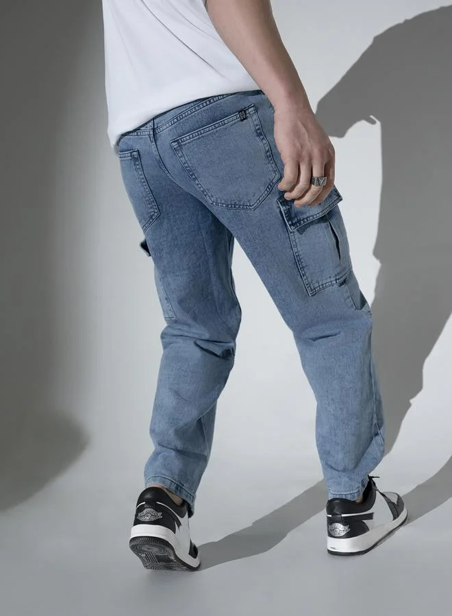 Hubberholme Mid Blue Jeans For Men