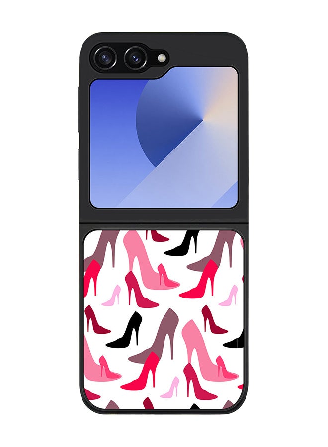 Stylizedd Rugged Black edge case for Samsung Galaxy Z Flip7 FE, Slim fit Soft Case Flexible Rubber Edges Anti Drop TPU Gel Thin Cover -  Hot Heels - Image 1