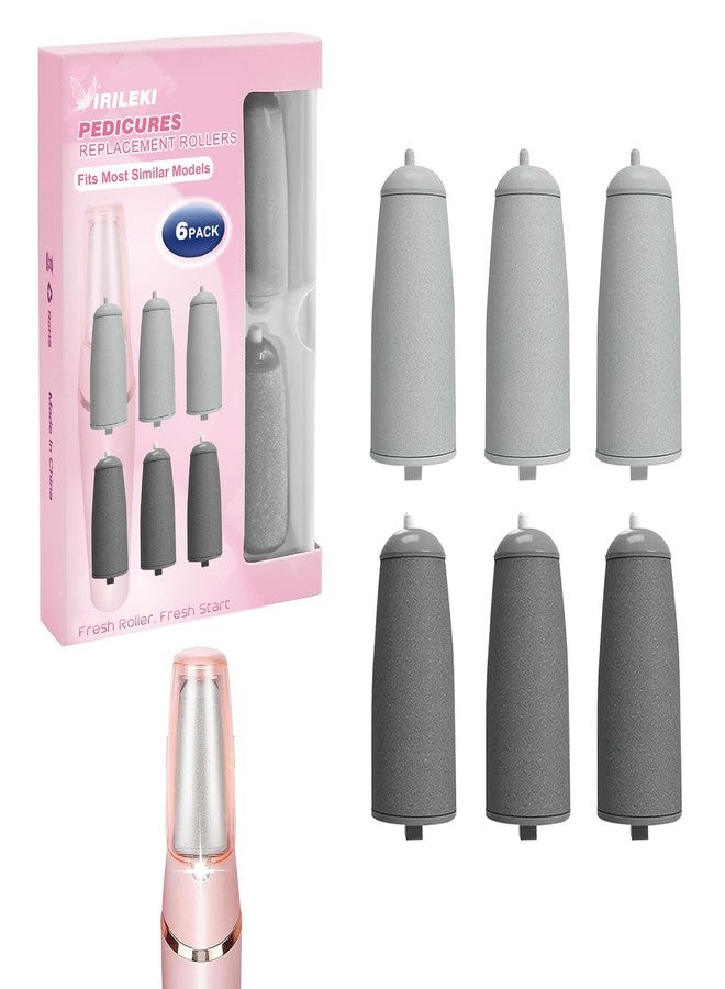 IRILEKI Pedicures Replacement Heads for Flawless Pedi, Electric Foot Callus Removers, Electric Tool Foot File Replacement Roller Head fit Finishing Touch (Upgraded-Thicker and More Durable) - Image 1