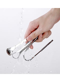 Depend Tongue Scraper Tongue Cleaner Stainless Steel Tongue Scrapers with Travel Case for Oral Cleaning, Professional Tongue Cleaners for Fresher Breath (3 Shapes Tongue Scrapers)  - Image 5