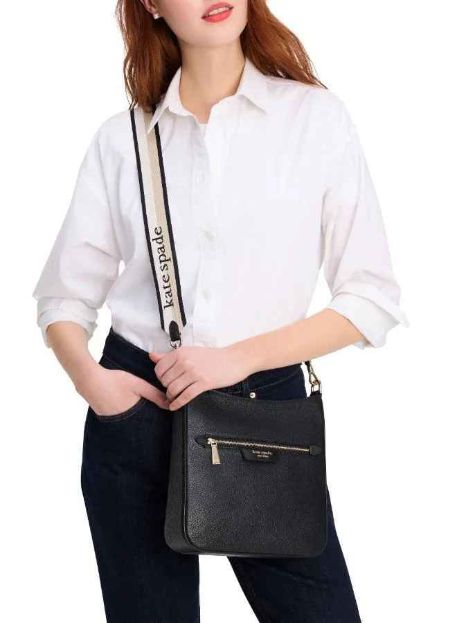 كيت سبيد Hudson Pebbled Leather Large Messenger Crossbody