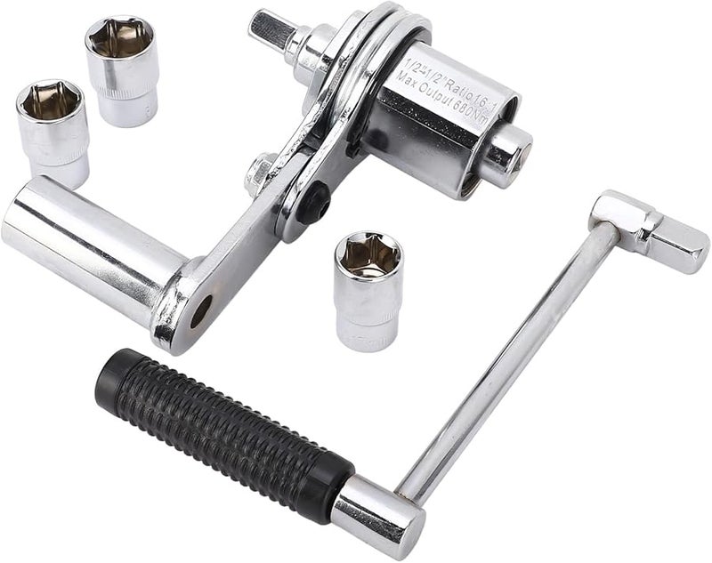 مفتاح إزالة صامولة العجلة مقاس 17 مم و19 مم و21 مم، نسبة تروس 16، أداة إطارات للسيارات ومركبات الدفع الرباعي - Image 5