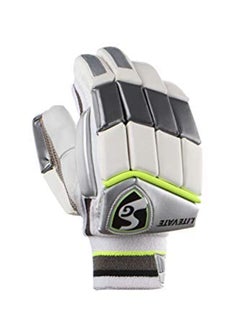SG Litevate White Cricket Batting Gloves | Size: Mens, Right Hand | For Men & Boys | Material: Leather & TPU | Enhanced Grip and Protection for Superior Performance | Lightweight  - Image 1