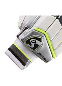 SG Litevate White Cricket Batting Gloves | Size: Mens, Right Hand | For Men & Boys | Material: Leather & TPU | Enhanced Grip and Protection for Superior Performance | Lightweight  - Image 3