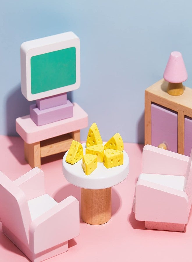 جيجوي لعبة جبن طعام صغيرة من Gejoy مكونة من 50 قطعة، زينة الهالوين، جبن مزيف صغير لإكسسوارات بيت الدمية، نماذج لتزيين المطبخ، ملحقات DIY - Image 5