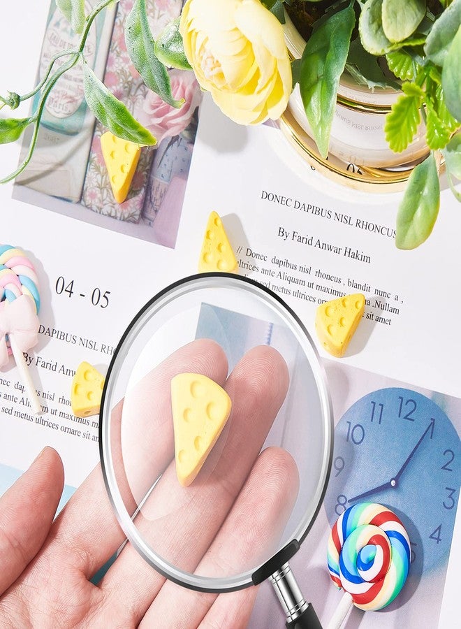 جيجوي لعبة جبن طعام صغيرة من Gejoy مكونة من 50 قطعة، زينة الهالوين، جبن مزيف صغير لإكسسوارات بيت الدمية، نماذج لتزيين المطبخ، ملحقات DIY - Image 3