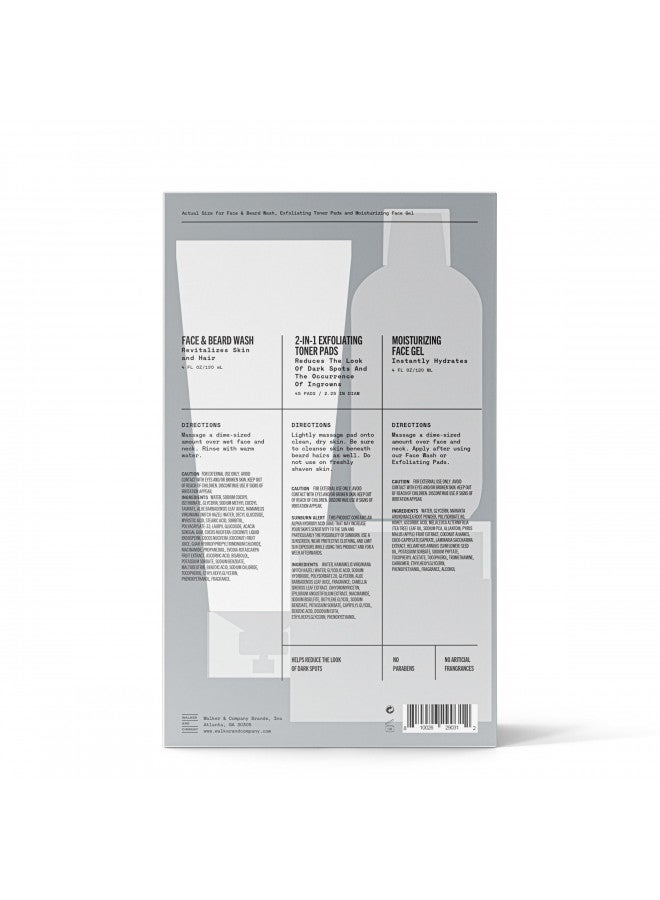 Bevel Bevel Skin Care Set - Includes Face Wash with Aloe Vera, Glycolic Acid Exfoliating Pads, Lightweight Face Moisturizer, Helps Treat Blemishes, Bumps and Discoloration (Packaging May Vary) - Image 5