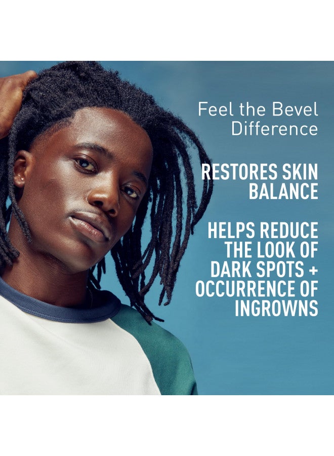 Bevel Bevel Skin Care Set - Includes Face Wash with Aloe Vera, Glycolic Acid Exfoliating Pads, Lightweight Face Moisturizer, Helps Treat Blemishes, Bumps and Discoloration (Packaging May Vary) - Image 2