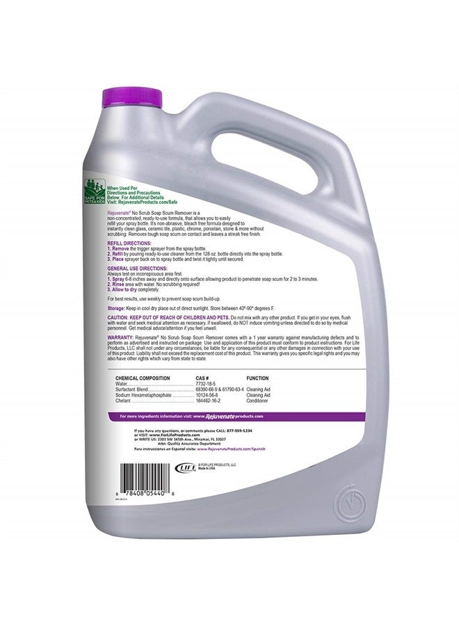 Rejuvenate Scrub Free Soap Scum Remover Cleaning Formula - Spray and Rinse for Streak Free Finish on Glass, Ceramic Tile, Chrome, Plastic and More - Image 2