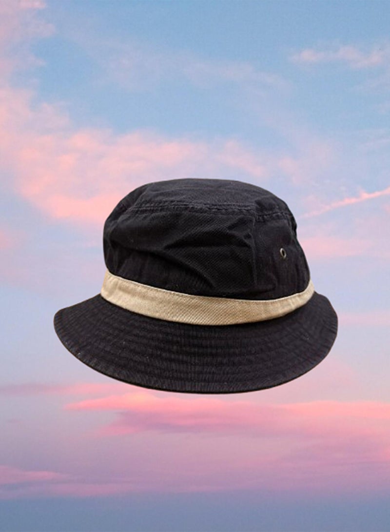 Generic Bucket Hats, Travel Beach Sun Hat Outdoor Cap Unisex Summer Fashion Fisherman Cap for Teens Sun Protection Wide Brim Foldable Beach Fishing Hats (Dark Blue) - Image 2
