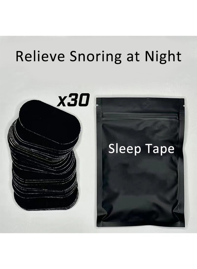 شريط النوم، شريط النوم لتصحيح التنفس لتقليل الشخير، إزالة بدون ألم، لطيف على البشرة، 30 قطعة - Image 3