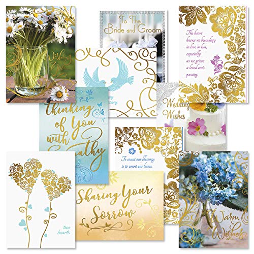 Current Deluxe Foil Assorted Cards with Envelopes All Occasion - 20 Pack, Large 5" x 7" Cards with Sentiments, Variety of Get Well, Sympathy, Birthday, Anniversary & Thinking of You - Image 1