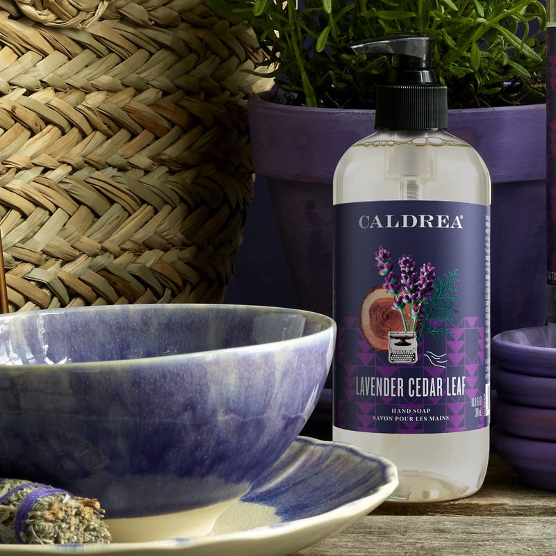 Caldrea Hand Wash Soap, Aloe Vera Gel, Olive Oil And Essential Oils To Cleanse And Condition, Lavender Cedar Leaf Scent, 10.8 Oz - Image 4