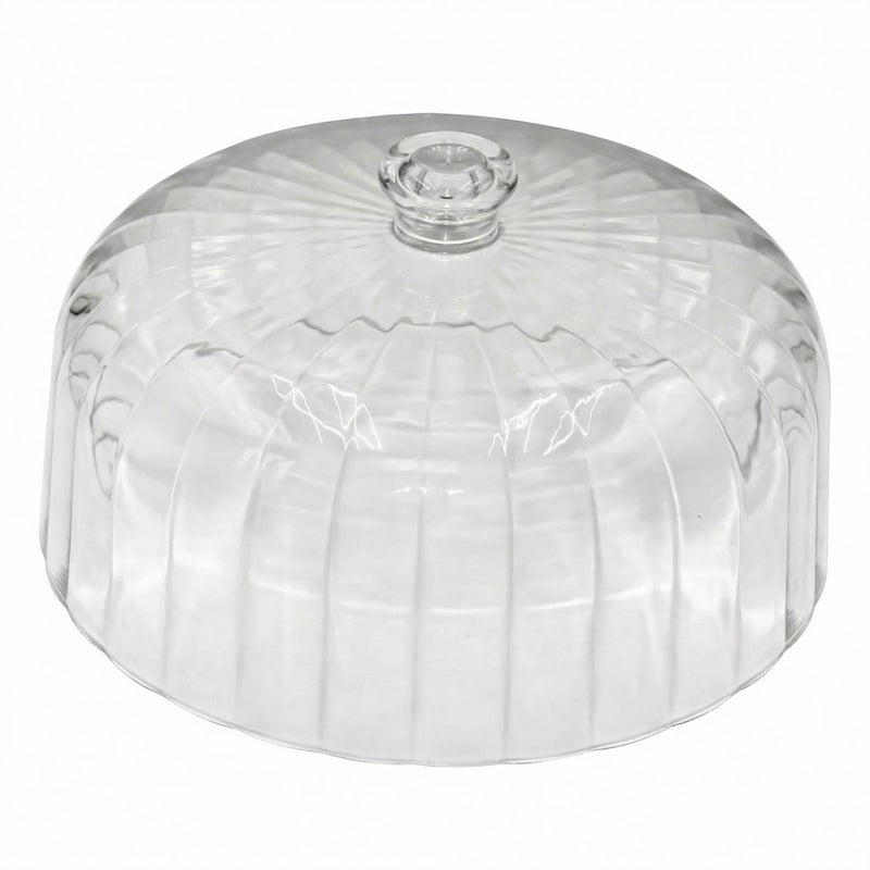 cutesun 11 Inch Cake Dome Cover, Acrylic Round Cake Stand Cover, Pastry Display Cloche for Food Plastic, Cake Cover Lid for Cake Stand Cake Plate Display Serving Platter - Image 1