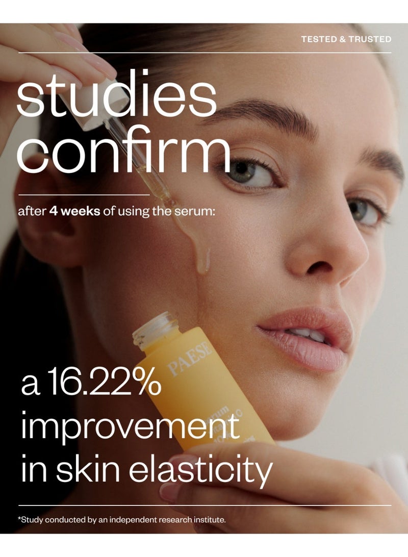 Paese Vitamin C 10% Brightening Face Serum, Anti-Aging & Radiant Skin Oil Serum with Deep Nourishing Formula for All Skin Types (15ml) - Image 5