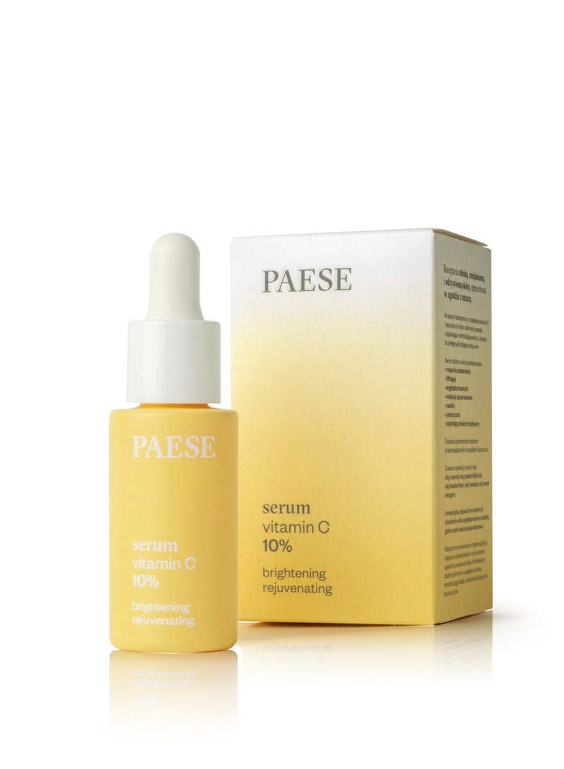 Paese Vitamin C 10% Brightening Face Serum, Anti-Aging & Radiant Skin Oil Serum with Deep Nourishing Formula for All Skin Types (15ml) - Image 1