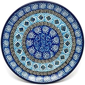 Polish Pottery Gallery Polish Pottery Plate  Bread  Butter 6 14  Aztec Sky - Image 1