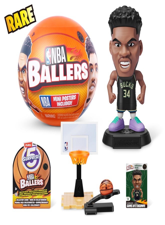 5 Surprise NBA Ballers Series 1 by ZURU, Collectible Mystery Capsule, Toy for Girls, Realistic Miniature Baby, Playset and Accessories - Image 5