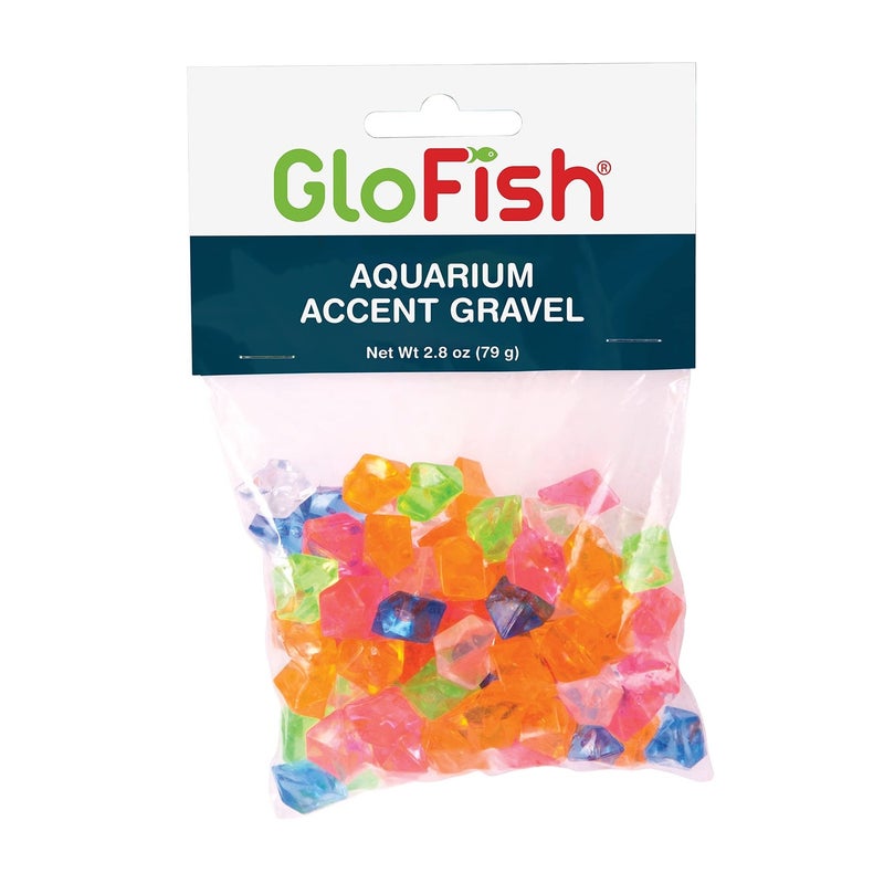 GloFish Accent gravel for Aquariums, 2.8 Oz - Image 1