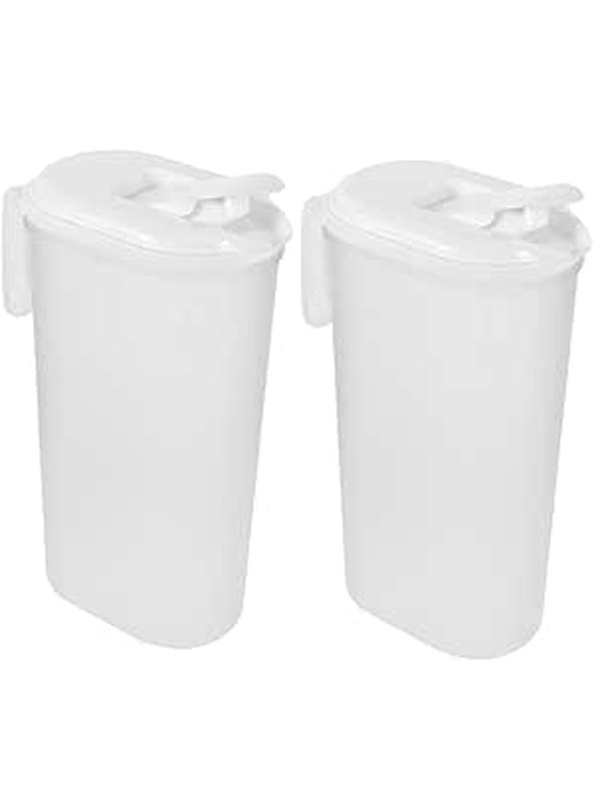 Large Capacity 2.5L Plastic Water Pitcher with Lid Beverage Jug for Fridge Cold Drinks Juice Container - Image 1
