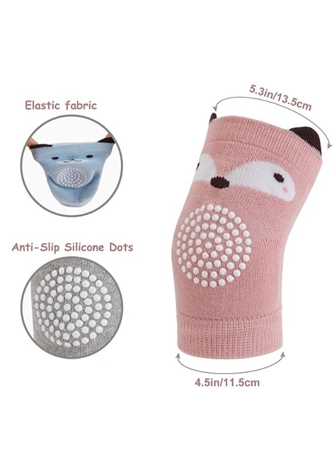 5 pairs Baby Knee Guards, breathable and non-slip, soft and comfortable, for hard floors, soft and comfortable, for babies who are learning to crawl  - Image 5