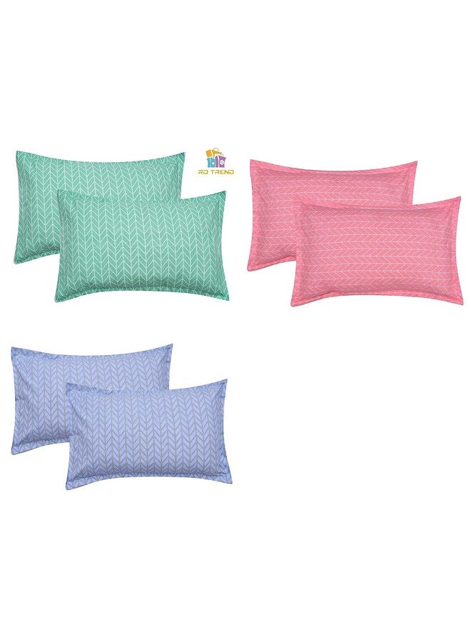 RD TREND Presents 200TC Super Soft Glace Cotton Printed Pillow Covers (18 inches by 28 inches) (Desgin-2, 6) - Image 1