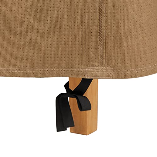 Duck Covers Essential Water-Resistant 90 Inch Round Patio Table & Chair Set Cover, Outdoor Table Cover - Image 2