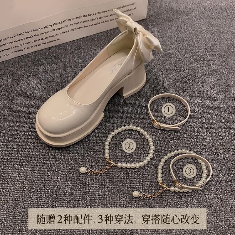 Japanese-Style College Niche Design Slimming Women'S Leather Shoes 2024 Spring Internet Celebrity Height-Increasing Retro Mary Jane Shoes - Image 5