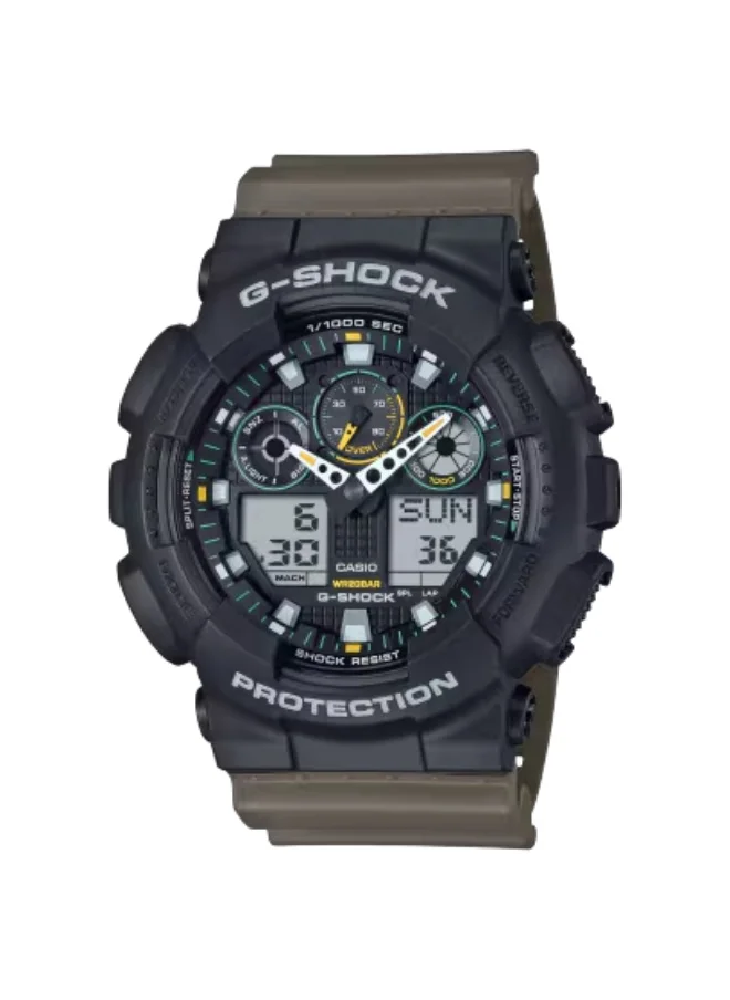 جي شوك Men's Resin Analog-Digital Watch GA-100TU-1A3DR - 51.2 mm