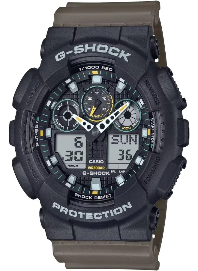 CASIO Casio Watches G-Shock Men Resin band-GA-100TU-1A3DR