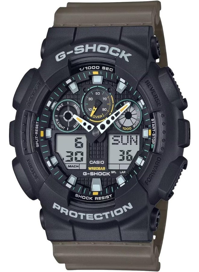 Casio Watches G-Shock Men Resin band-GA-100TU-1A3DR - Image 1