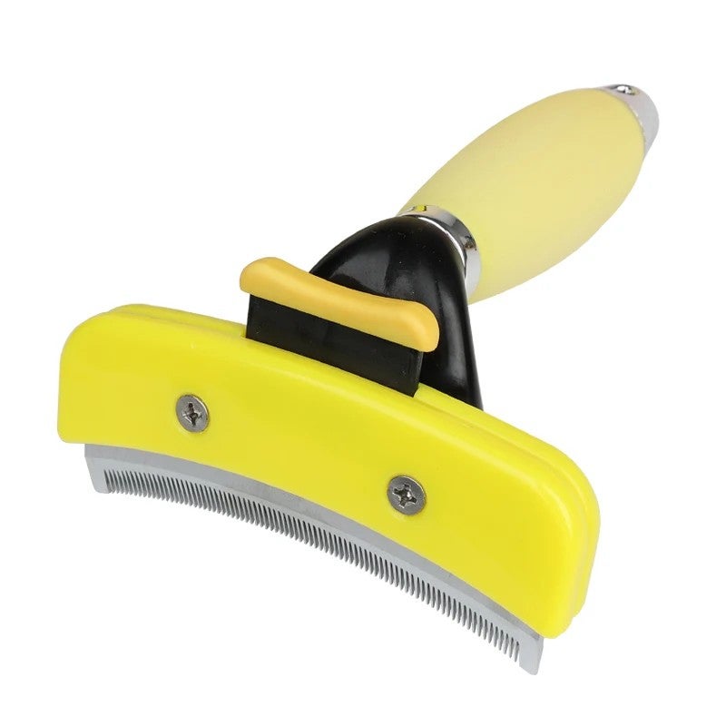 Y&D Silicone Handle Self Cleaning Cat & Dog Brush - Deshedding Pet Grooming Brushes for Long & Short Hair - Image 1