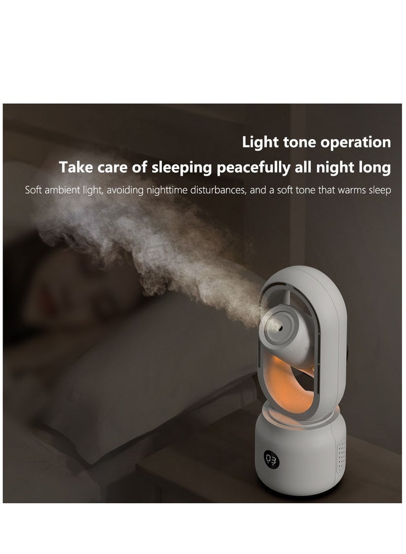 Captaintech Desk Fan Bladeless, Office Fan Small, Quiet, 3 Speed Adjustment, Touch Control, Easy to Clean, Desk Fans Small Quiet, Ideal for Office, Living Room, Bedroom - Image 3