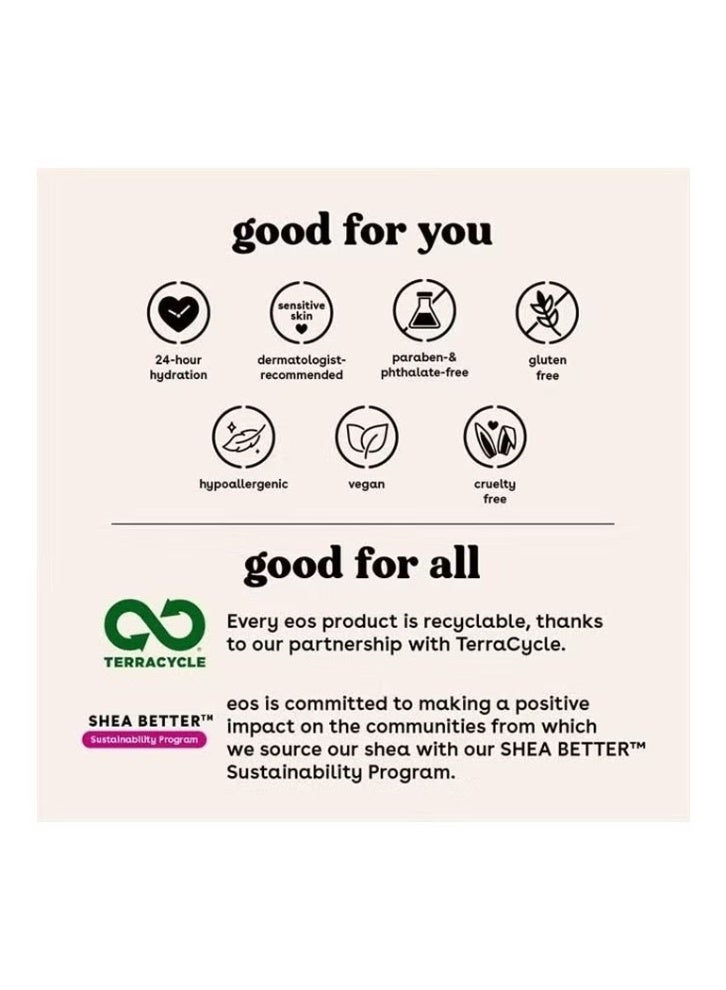 إي أو اس شيا أفضل لوشن الجسم- الفانيلا الكشمير، 24 ساعة الرطوبة العناية بالبشرة، خفيفة الوزن وغير الدهنية، مصنوعة من شيا الطبيعية، نباتية، 16 أوقية فلورية - Image 2