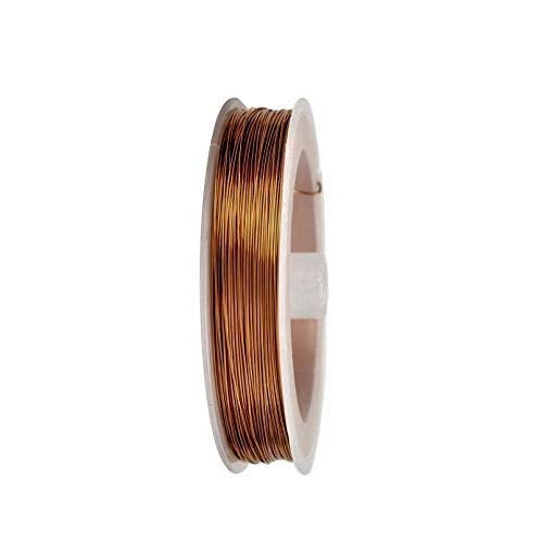 ART IFACT ART IFACT 15 Meters Enameled Copper Wire 25 Gauge 051 mm Diameter 999 Pure Copper Wire on Spool Winding Wire Magnet Wire 