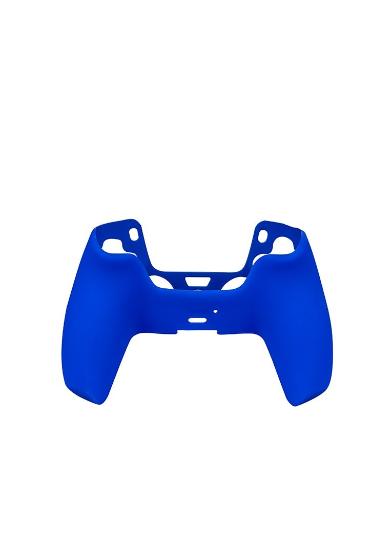 SMARTTECH غطاء سيليكون لوحدة تحكم PS5 DualSense - جراب مضاد للانزلاق ومضاد للخدش مع أغطية لعصا التحكم باللون الأزرق - Image 3