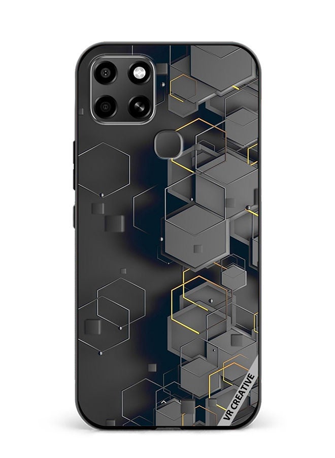 VR CREATIVE Protective Case Cover For Infinix Smart 6 Abstract Design Multicolour - Image 1
