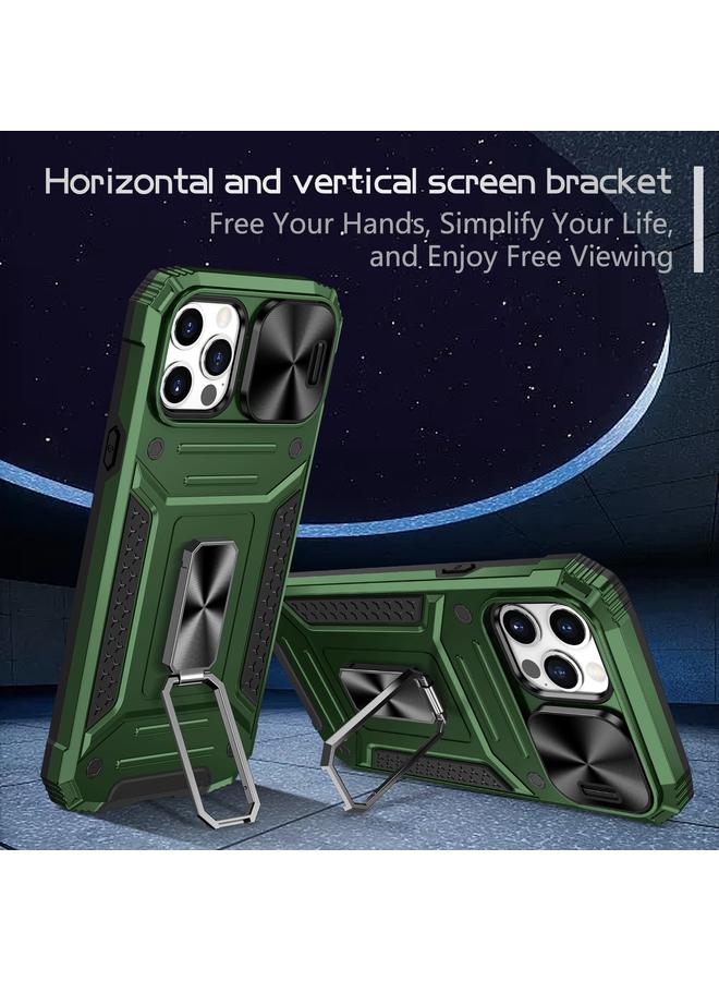 اس-توب جراب لهاتف iPhone 12 / 12 Pro Camshield Robot TPU Hybrid PC Phone Case - Image 5