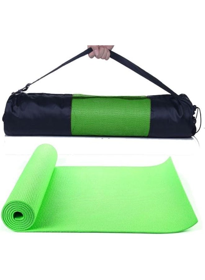 Professional 8mm thick yoga mat - made from a durable blend of plastic and rubber - slip-resistant and comfortable - ideal for yoga, Pilates, and home fitness - Image 1