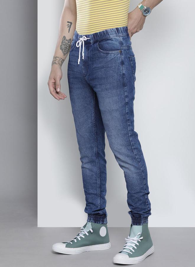 The Indian Garage Co Men Mid Rise Slim Fit Cuffed Jeans - Image 2