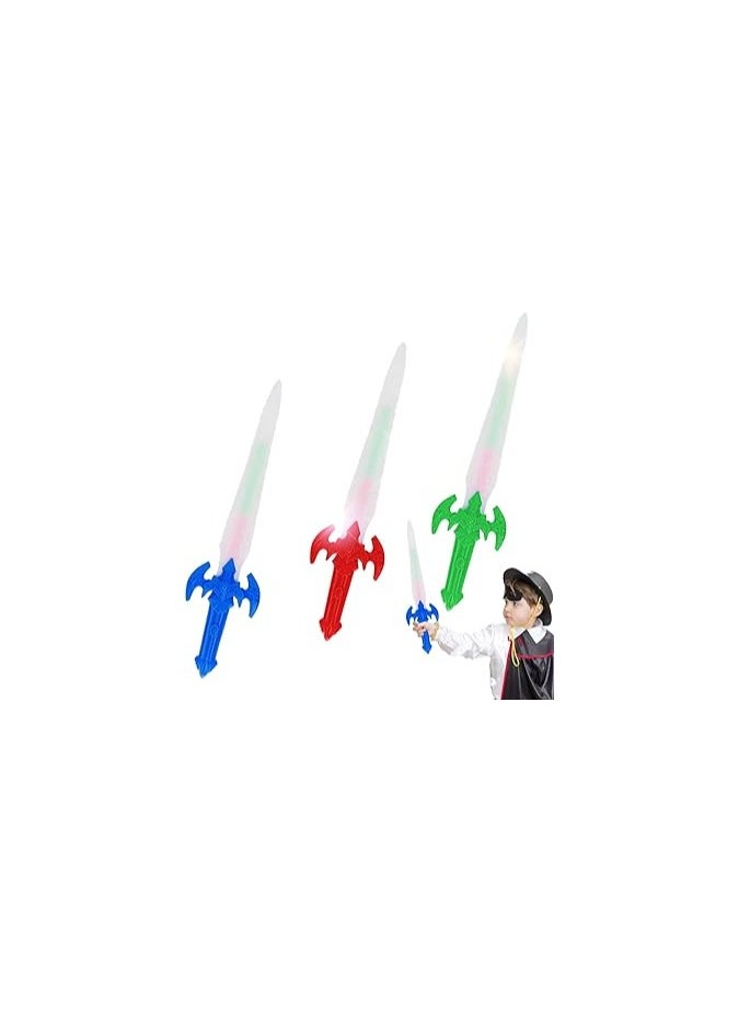 Home Smart Home Smart Home 3PC Led Sword Light Up Assorted Color Toy Flashing Sticks Glow Wands Cosplay Party Night Birthday Gift for Toddlers Kids  - Image 1
