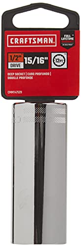 CRAFTSMAN Deep Socket SAE 12Inch Drive 1516Inch 12Point CMMT47529 - Image 3