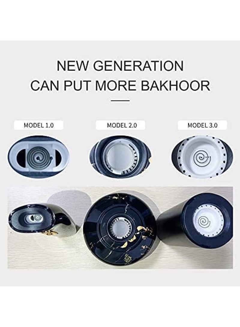 بيتشو مبخرة بخور للسيارة والمنزل والمكتب باللون الأسود - Image 4