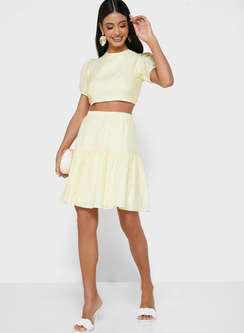 Bardot Pleated Mini Skirt