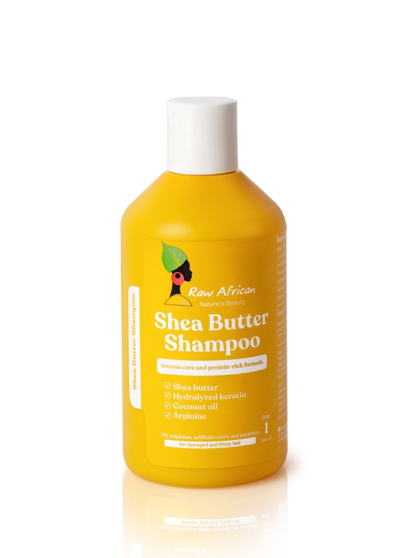 Raw African Shea Butter Shampoo - 300 ml  - Image 1