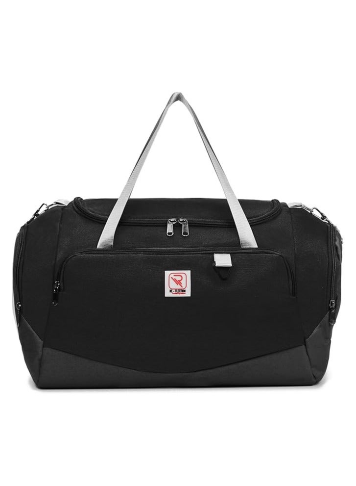 REFLECTION Lightweight High-Quality Travel Duffle Bag BLACK 66CM - Image 1