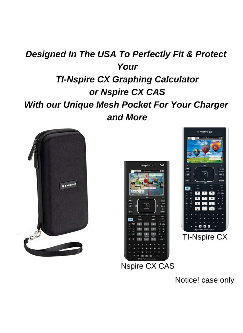 Caseling Caseling Case Fits Graphing Calculator TI Nspire CX II CAS/CX II/CX/CX CAS | Carrying Storage Travel Bag Protective Pouch.  - Image 3