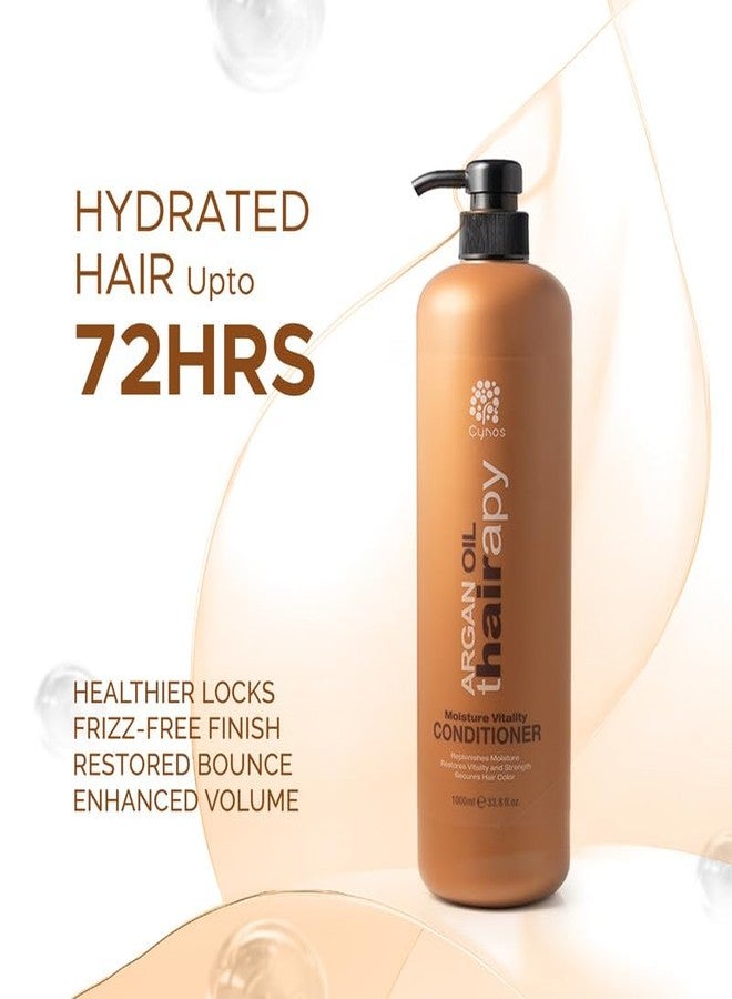 Cynos Moroccan Argan Oil Conditioner | Ultra Moisturizing Formula | Unisex Shampoo For All Hair Type (1000ml) - Image 5